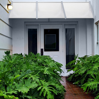 Outdoor Front Door Canopy Awning Window Garden Canopy Patio Porch Awning Rain Shelter Cover W 270 cm