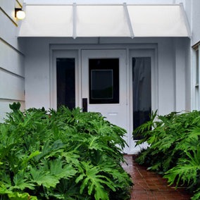 Outdoor Front Door Canopy Awning Window Garden Canopy Patio Porch Awning Rain Shelter Cover W 270 cm