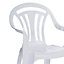 Outdoor Garden 1 x Chairs Furniture Waterproof Set Low Back Plastic Seat