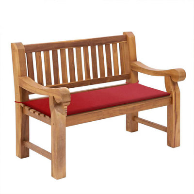 Outdoor Garden Bench Cushion - Red