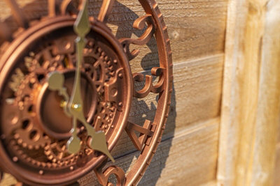 Outdoor Garden Bronze Effect Mechanical Clock