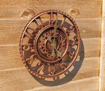 Outdoor Garden Bronze Effect Mechanical Clock - 5