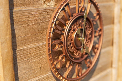 Outdoor Garden Bronze Effect Mechanical Clock - 7