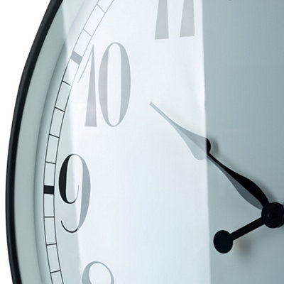 Outdoor Garden Clock With Thermometer and Metal Casing Black Big Time  90cm - 4