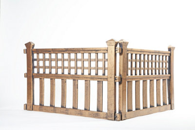 Outdoor Garden Fence Panels (Pack of 4)