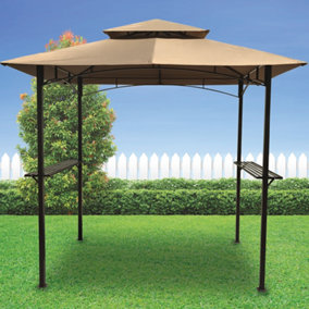 Outdoor Garden Furniture 2.4m BBQ & Bar Gazebo Steel