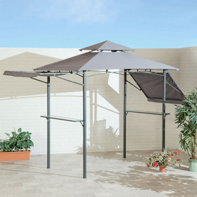 Outdoor Garden Furniture BBQ Gazebo w/Eaves