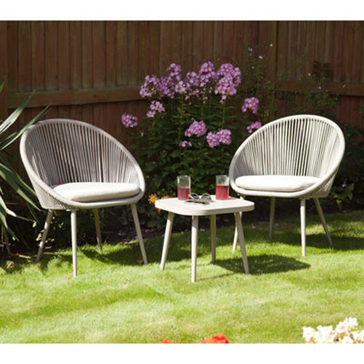 Outdoor Garden Furniture  Hopetown Outdoor Rope Bistro Garden Set