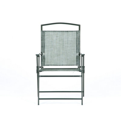 Outdoor Garden Furniture  Oasis 4 Seater Grey Outdoor Dining Set With Garden Parasol & Base - 3