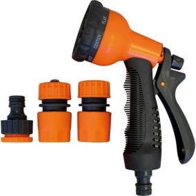 Outdoor Garden Hose Spray Gun Head with Fixing Kit