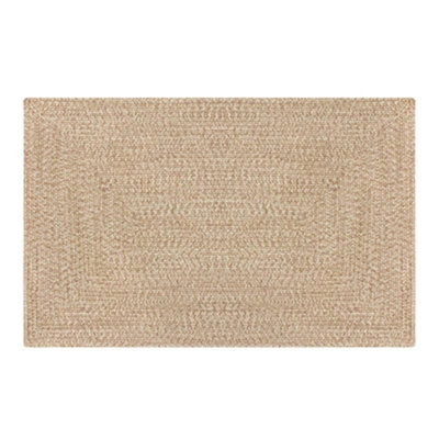 Outdoor Garden Patio Water Resistant Washable Braided Faux Jute Carpet