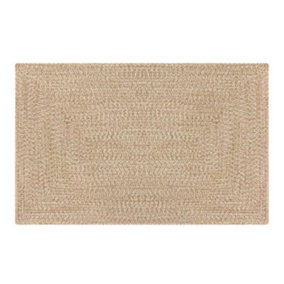 Outdoor Garden Patio Water Resistant Washable Braided Faux Jute Carpet Rug Mat