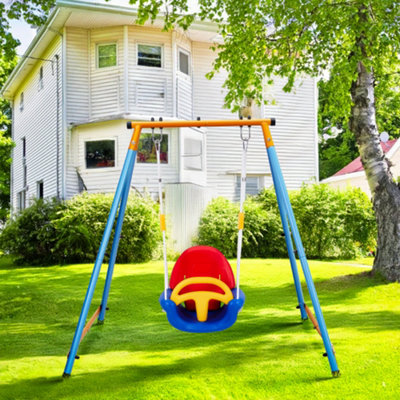 Outdoor Garden Rope Safety Safe Swing Seat for Baby Toddler Kids Detachable Hanging Seat with Support Back Baby Seat