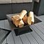 Outdoor Garden Square Fire Pit / Heater with BBQ Grill