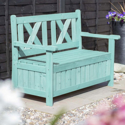 B&q garden bench storage discount