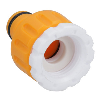 Outdoor Garden Tap Hose Threaded Tap Connector 3/4in with 1/2in Reducer 6pc