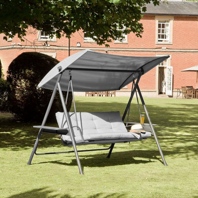 Outdoor Garden Virgo Swing in Grey