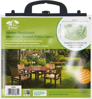Outdoor Garden Water Resistant Medium Round Patio Set Cover Protector