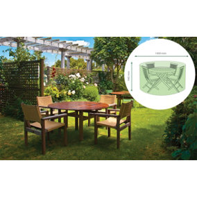 Outdoor Garden Water Resistant Small Round Patio Set Cover Protector