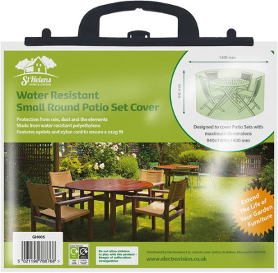 Outdoor Garden Water Resistant Small Round Patio Set Cover Protector