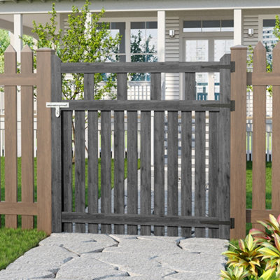Outdoor Garden Wooden Gate Pedestrian Gate Pine Wooden Fence Door with Latch