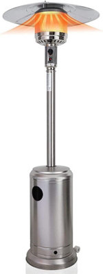 Outdoor Gas Heater Freestanding Outdoor Garden Heater Burner with Portable  Wheels Adjustable Heat Propane 12KW | DIY at Bu0026Q
