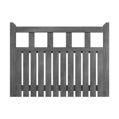 Outdoor Grey Garden Wooden Gate Pedestrian Gate Pine Wooden Fence Door ...