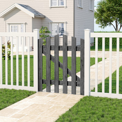 Outdoor Grey Outdoor Garden Gate Yard Patio Entrance Way Door Security ...