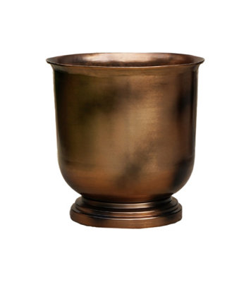 Outdoor Hampton Copper Metal Urn H35Cm W34Cm