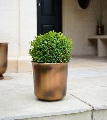 Outdoor Hampton Planter - Metal - L27.5 x W27.5 x H28 cm - Copper | DIY ...