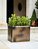 Outdoor Hampton Rectangular Planter - Metal - L49 x W84 x H49 cm - Copper