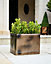 Outdoor Hampton Rectangular Planter - Metal - L49 x W84 x H49 cm - Copper