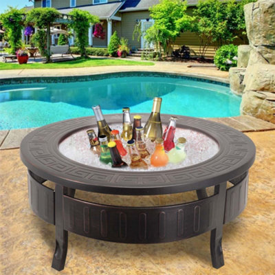 Outdoor Heating Garden Square BBQ Fire Pit | DIY at Bu0026Q