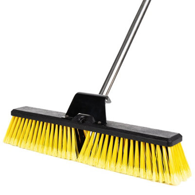 Outdoor Heavy Duty Garden Broom with Stiff Bristles