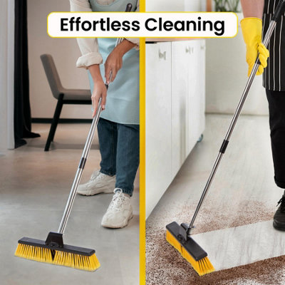 Outdoor Heavy Duty Garden Broom with Stiff Bristles - 3