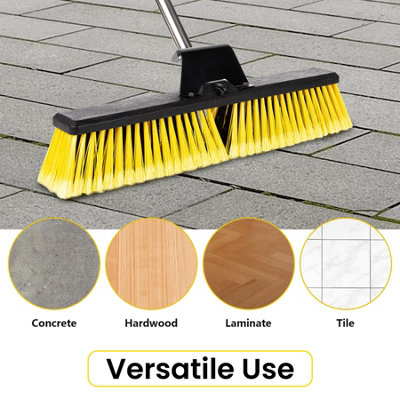 Outdoor Heavy Duty Garden Broom with Stiff Bristles - 4