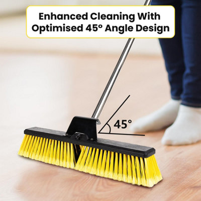 Outdoor Heavy Duty Garden Broom with Stiff Bristles - 7