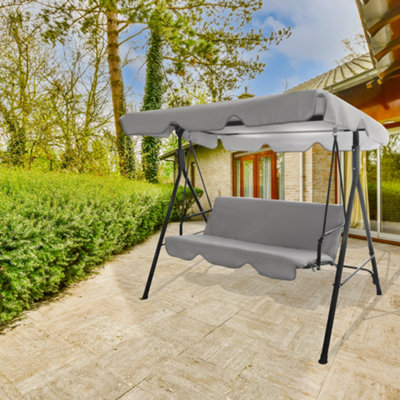 3 seater garden swing cover best sale