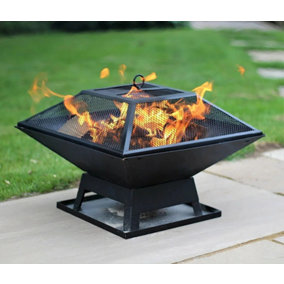 Outdoor Hortus Steel Square Fire Pit