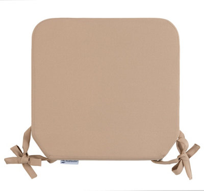 Outdoor Indoor Seat Cushion Pads Water Resistant - 40x40x5cm - Beige 1 Pack