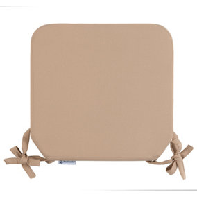 Outdoor Indoor Seat Cushion Pads Water Resistant - 40x40x5cm - Beige 1 Pack