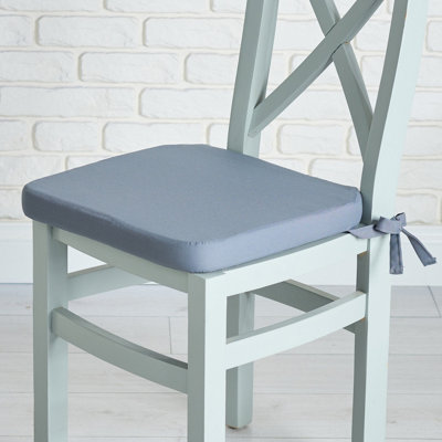 Outdoor Indoor Seat Cushion Pads Water Resistant - 40x40x5cm - Grey 1 Pack