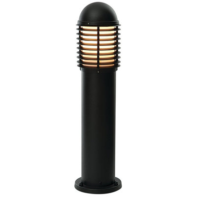 Outdoor IP44 Bollard Light Matt Black 650mm Lamp Post Garden Driveway Patio