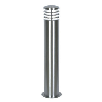 Outdoor IP44 Bollard Light Stainless Steel LED E27 15W Bulb Garden External