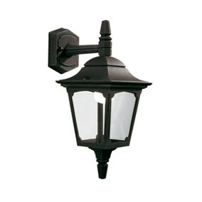 Outdoor IP44 Wall Light Sconce Black LED E27 100W Bulb External d00314