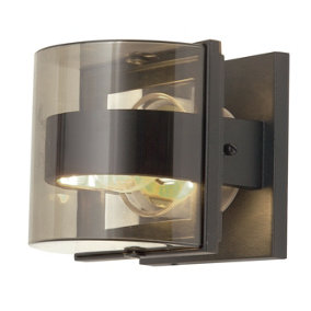 Outdoor IP54 Wall Light Graphite LED E27 60W d01056