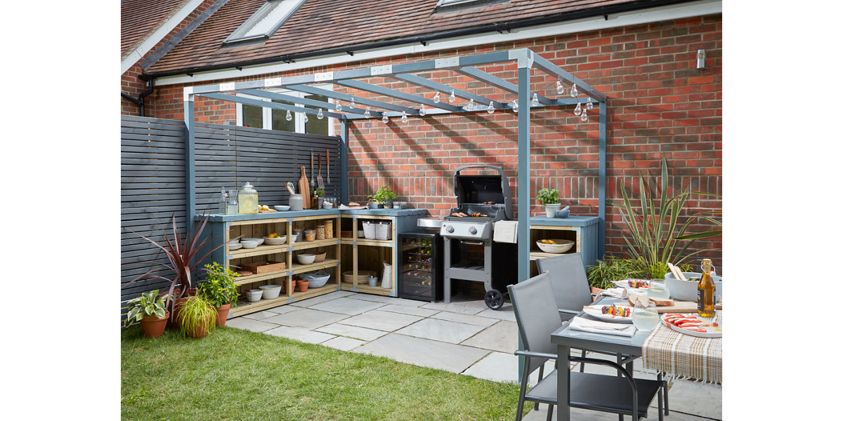 Homemade outdoor clearance kitchen