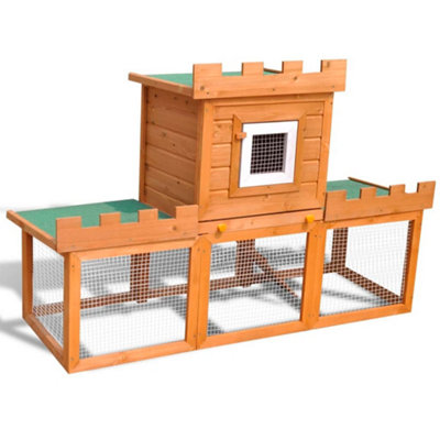 Outdoor Large Rabbit Hutch House Pet Cage Single House at B&Q
