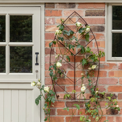 Outdoor Leaf Trellis Bronze H100cm W80cm