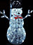 Outdoor LED Christmas Snowman Garden Lighting Decoration - 76cm